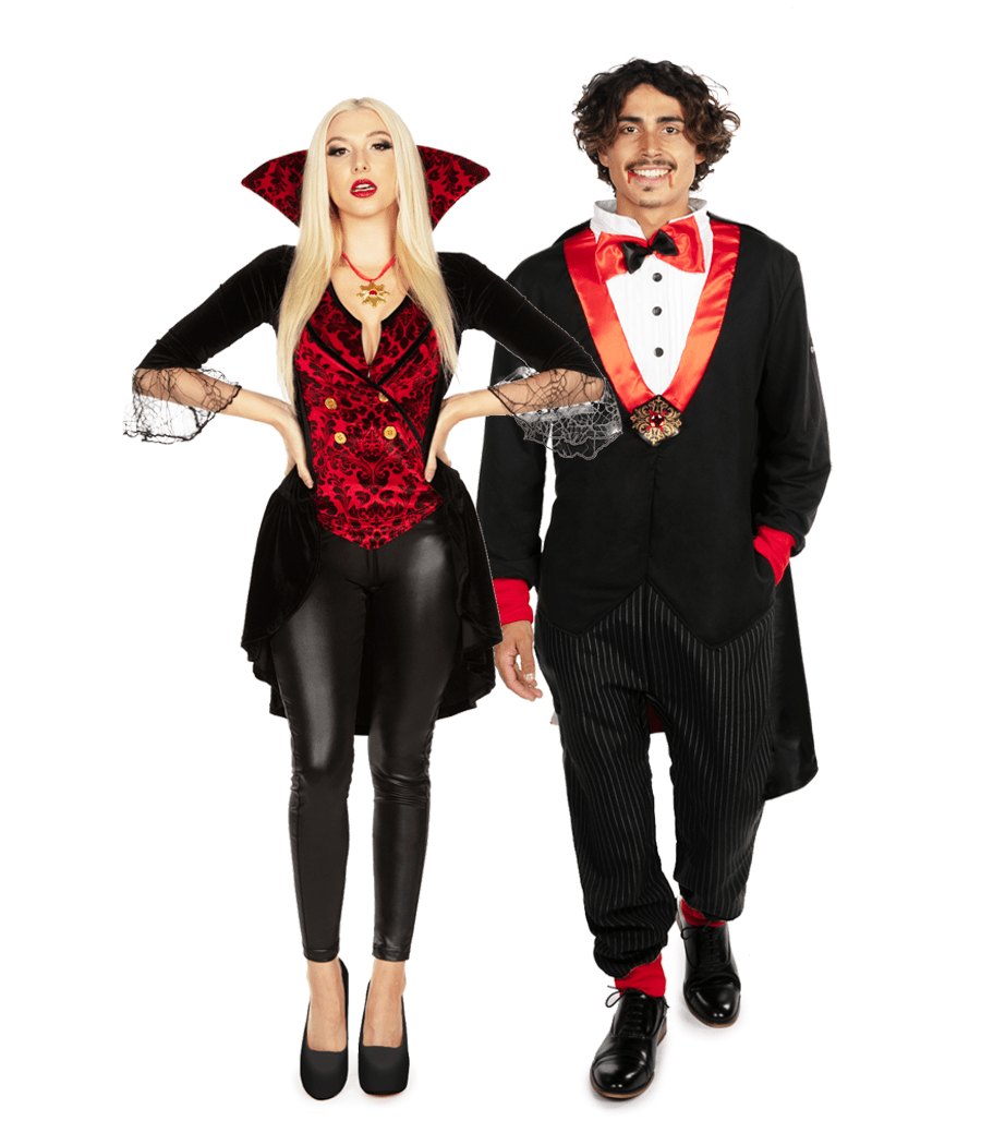 Matching Vampire Couples Costumes Halloween Outfits Tipsy Elves