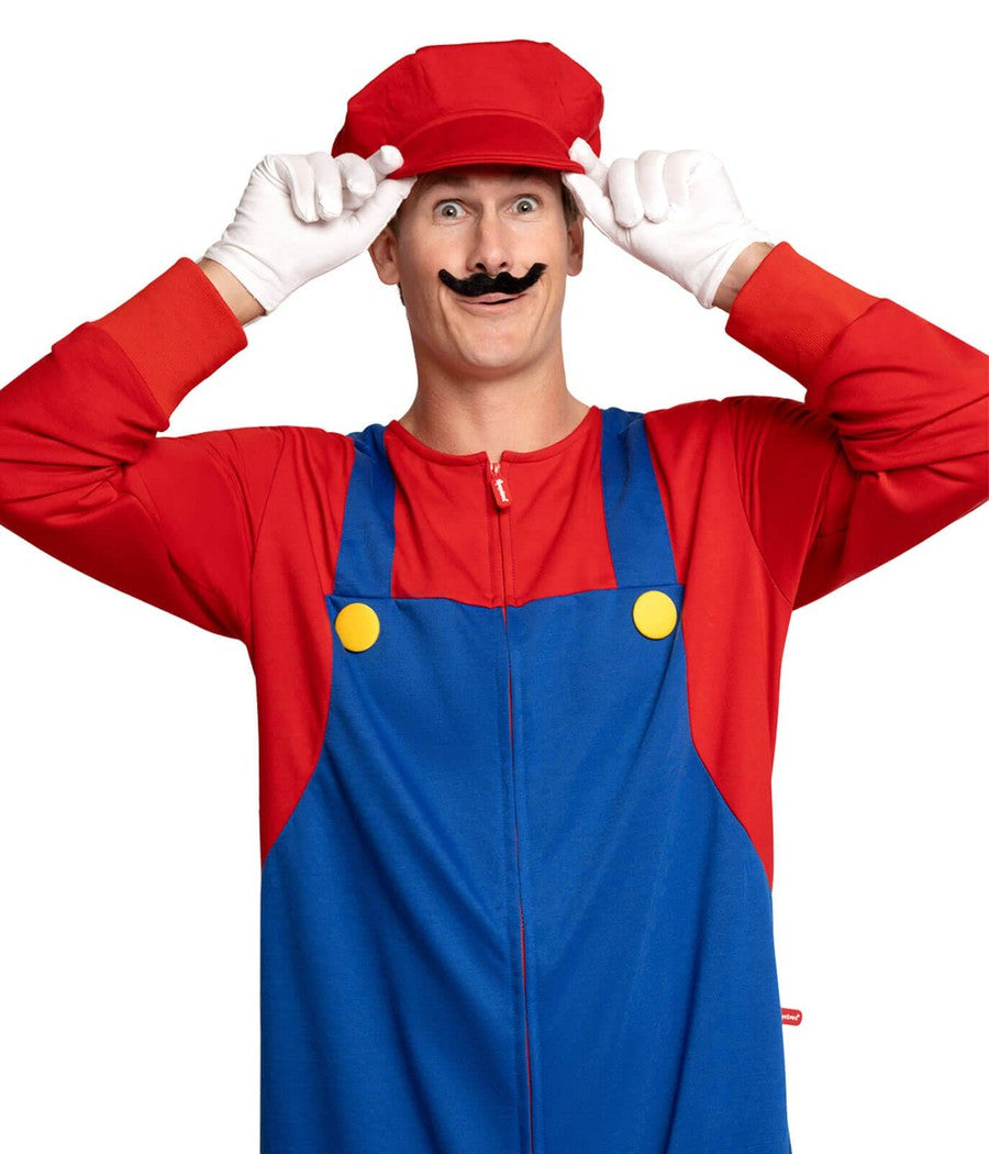 Men's Super Plumber Costume Image 4
