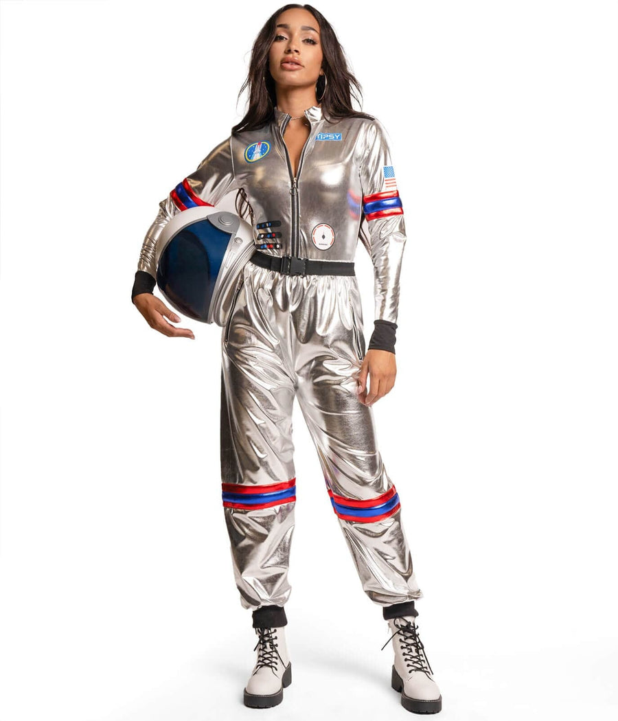 Astronaut Costume | Fun Halloween Adult Costume | High Strength & Durable Material | Silver | Tipsy Elves Astronaut Costume | Fun Halloween Adult Costume | High Strength & Durable Material | Silver | Tipsy Elves