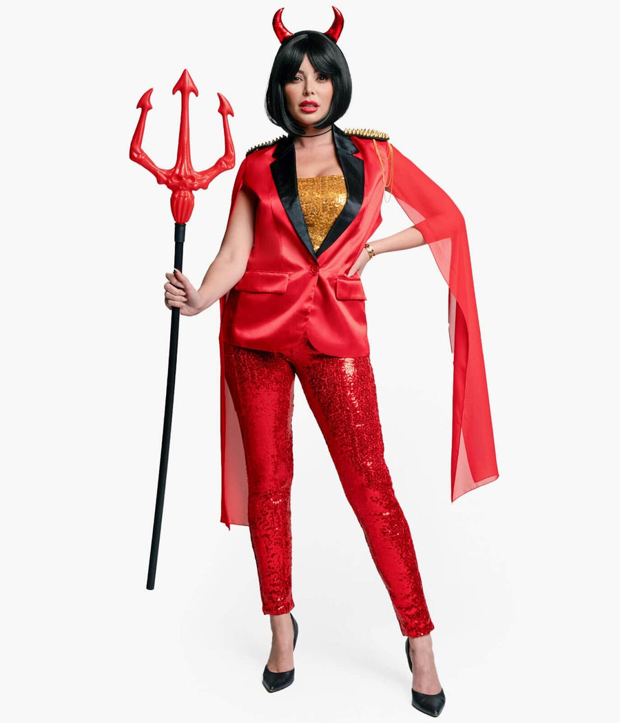 ladies devil fancy dress Red Hot Devil Costume Women S (5-7)