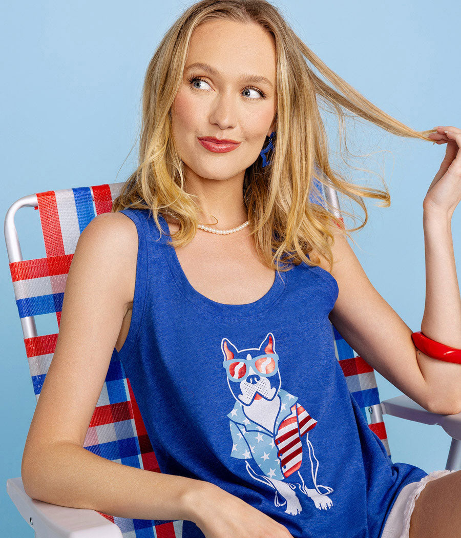 Women's Pawtriotic Tank Top Image 2