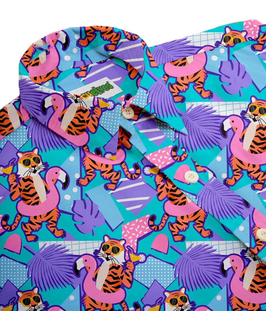 Men's Cool Cats Hawaiian Shirt Image 4