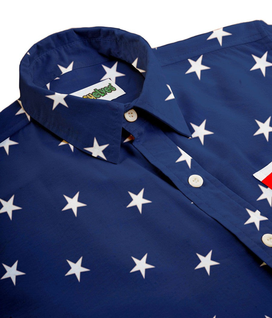 Men's Old Glory Button Down Shirt Image 4