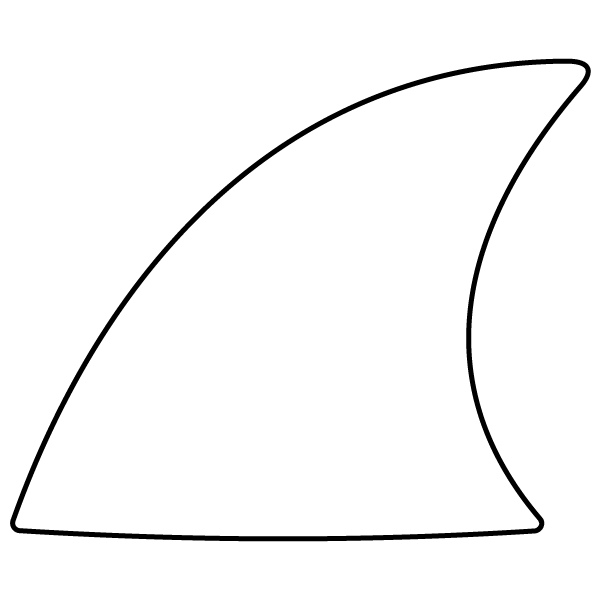 attached <p> fin on </p><p> front and back</p>