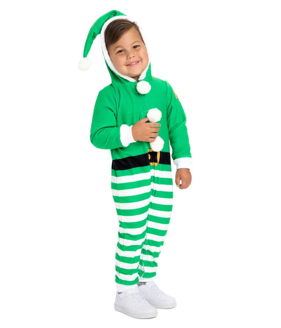 Elf Jumpsuit: Toddler Boy's Christmas Outfits Tipsy Elves