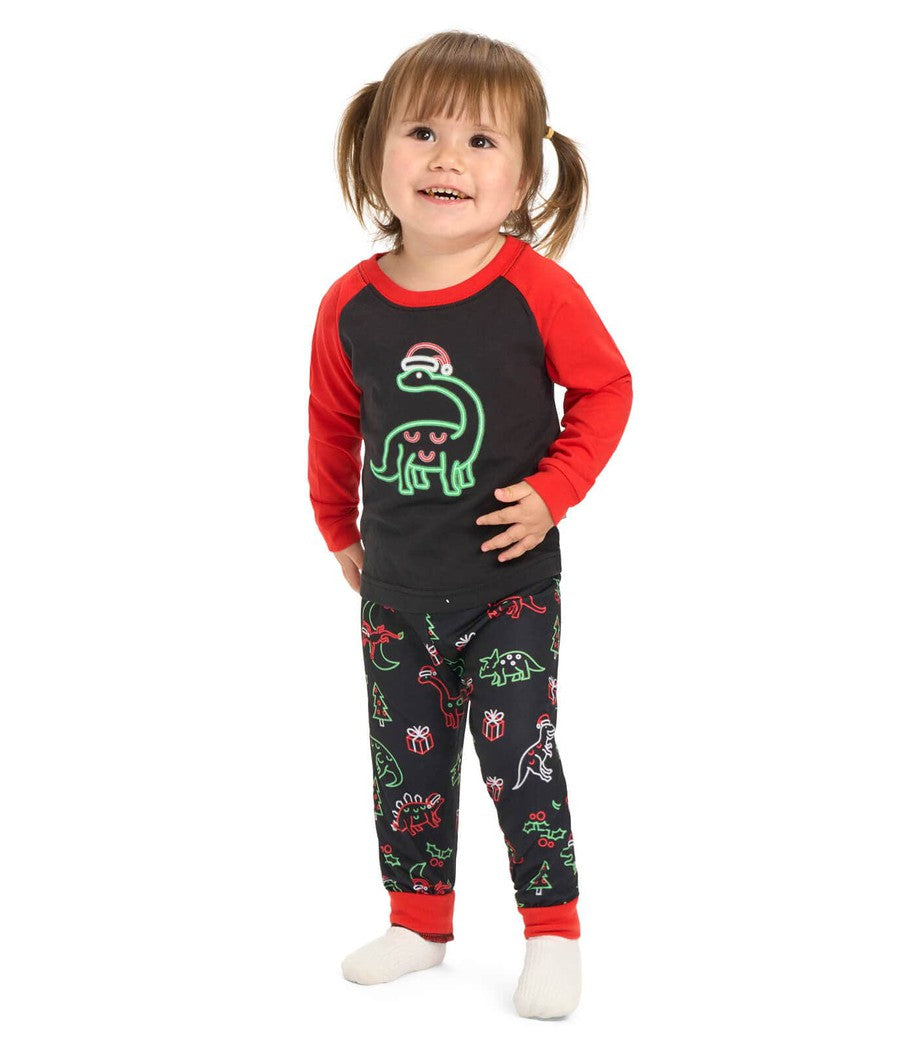 Toddler Girl's Saint Nickosaurus Pajama Set