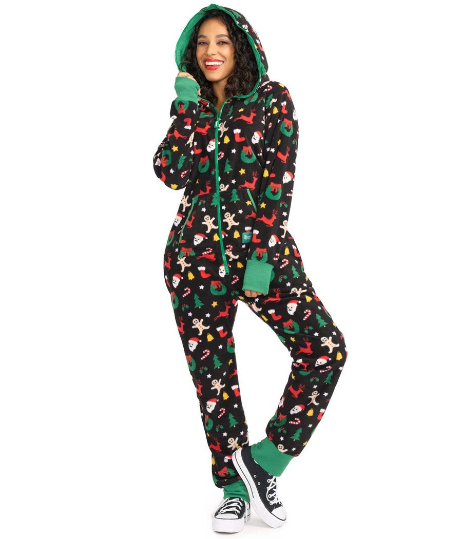 Cookie Cutter Women's Christmas Jumpsuit Tipsy Elves
