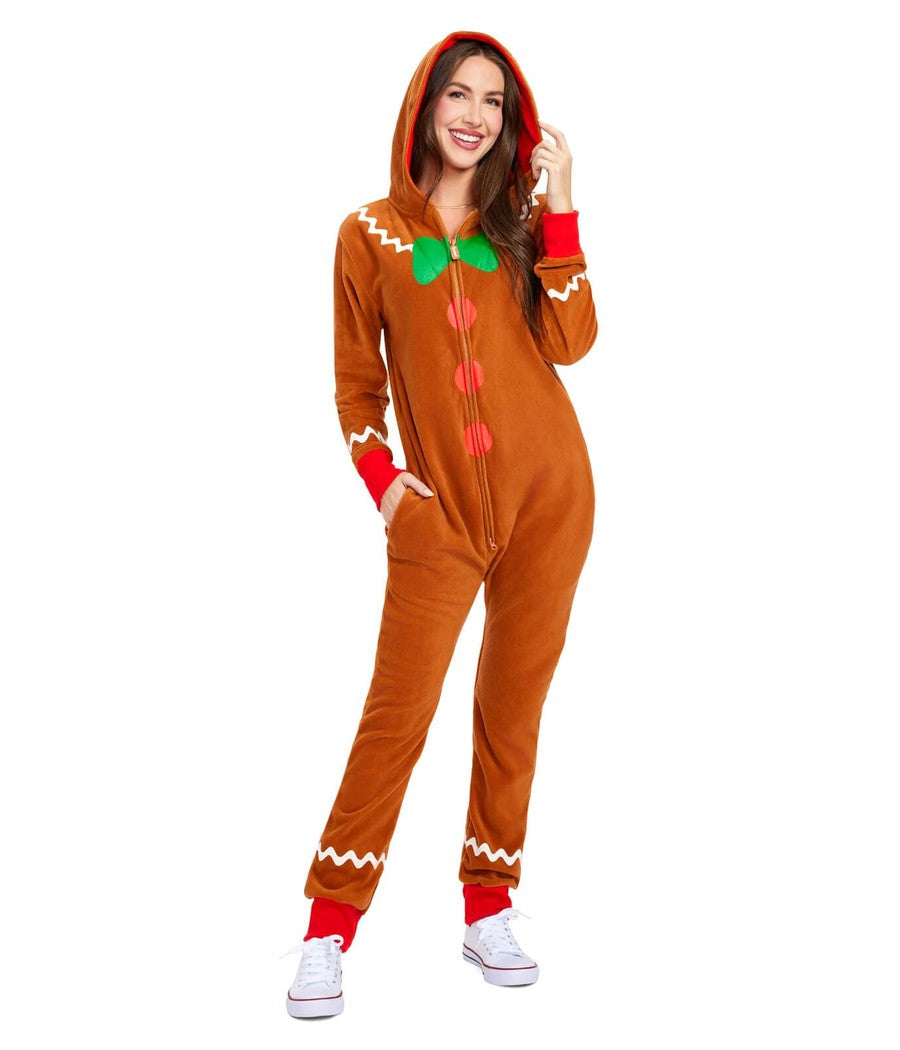 Gingerbread Man Jumpsuit: Women's Christmas Outfits Tipsy Elves