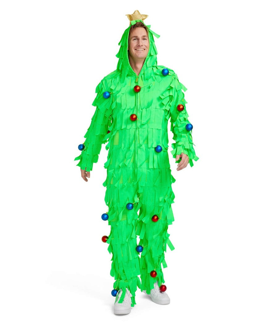 Tree Time Jumpsuit: Men's Christmas Outfits Tipsy Elves
