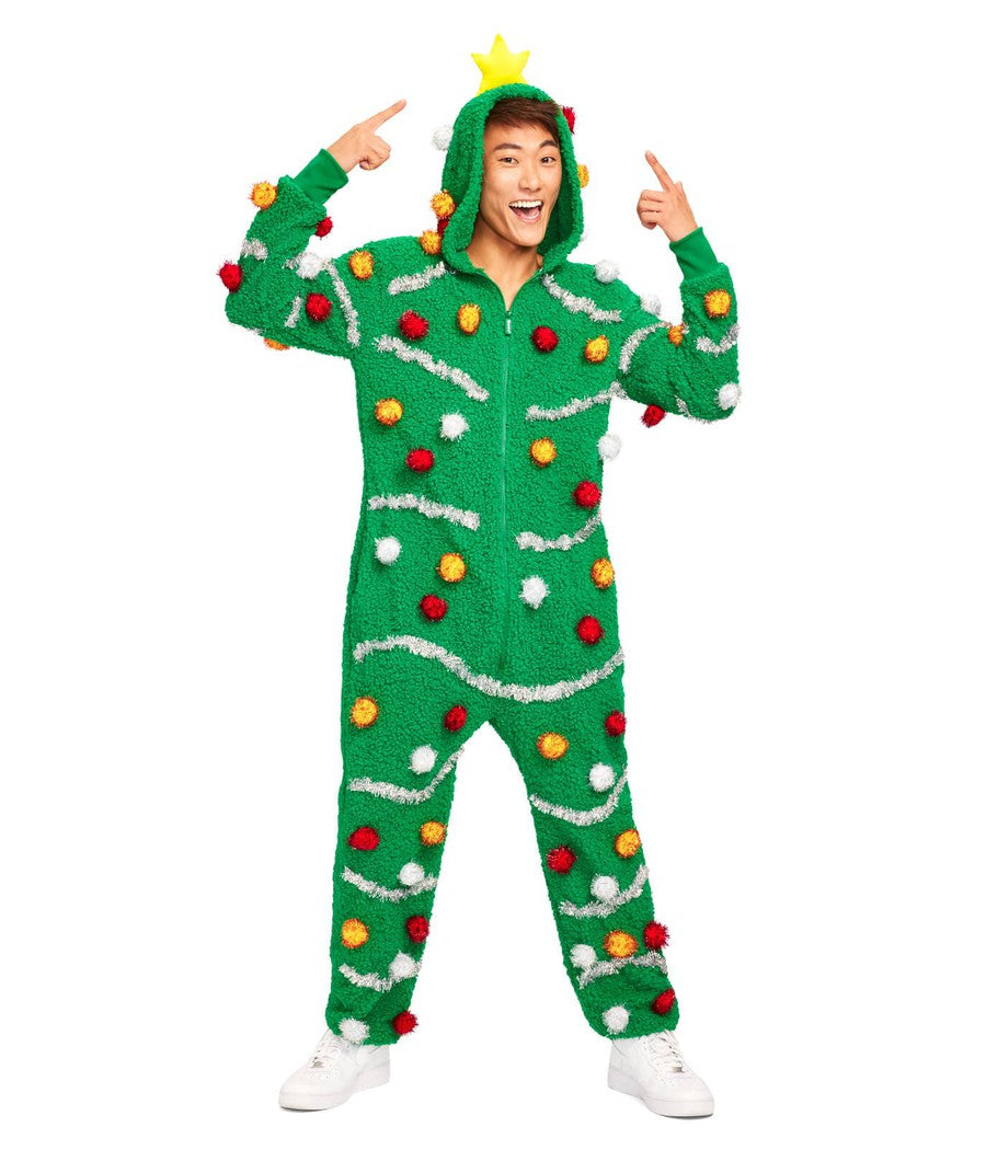 Oh Christmas Tree Jumpsuit: Men's Christmas Outfits Tipsy Elves