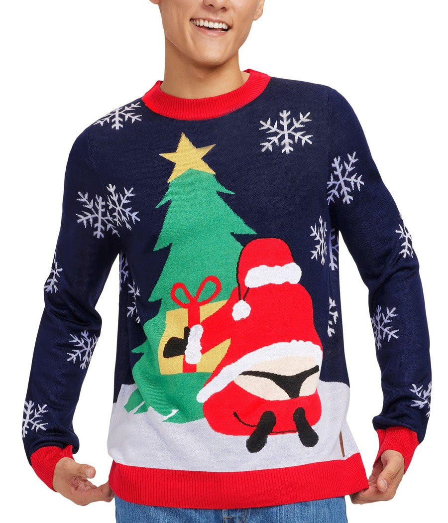 Men's Winter Whale Tail Ugly Christmas Sweater