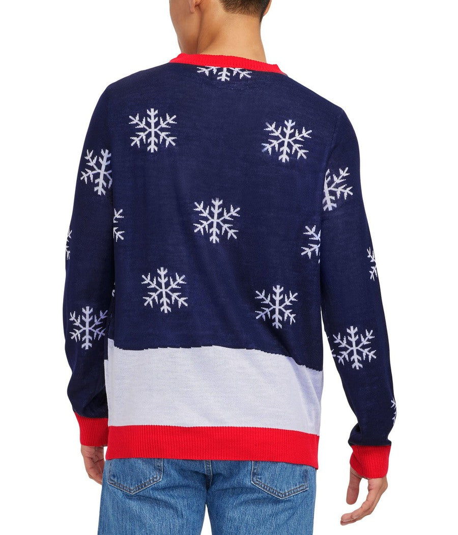 Men's Winter Whale Tail Ugly Christmas Sweater Image 2