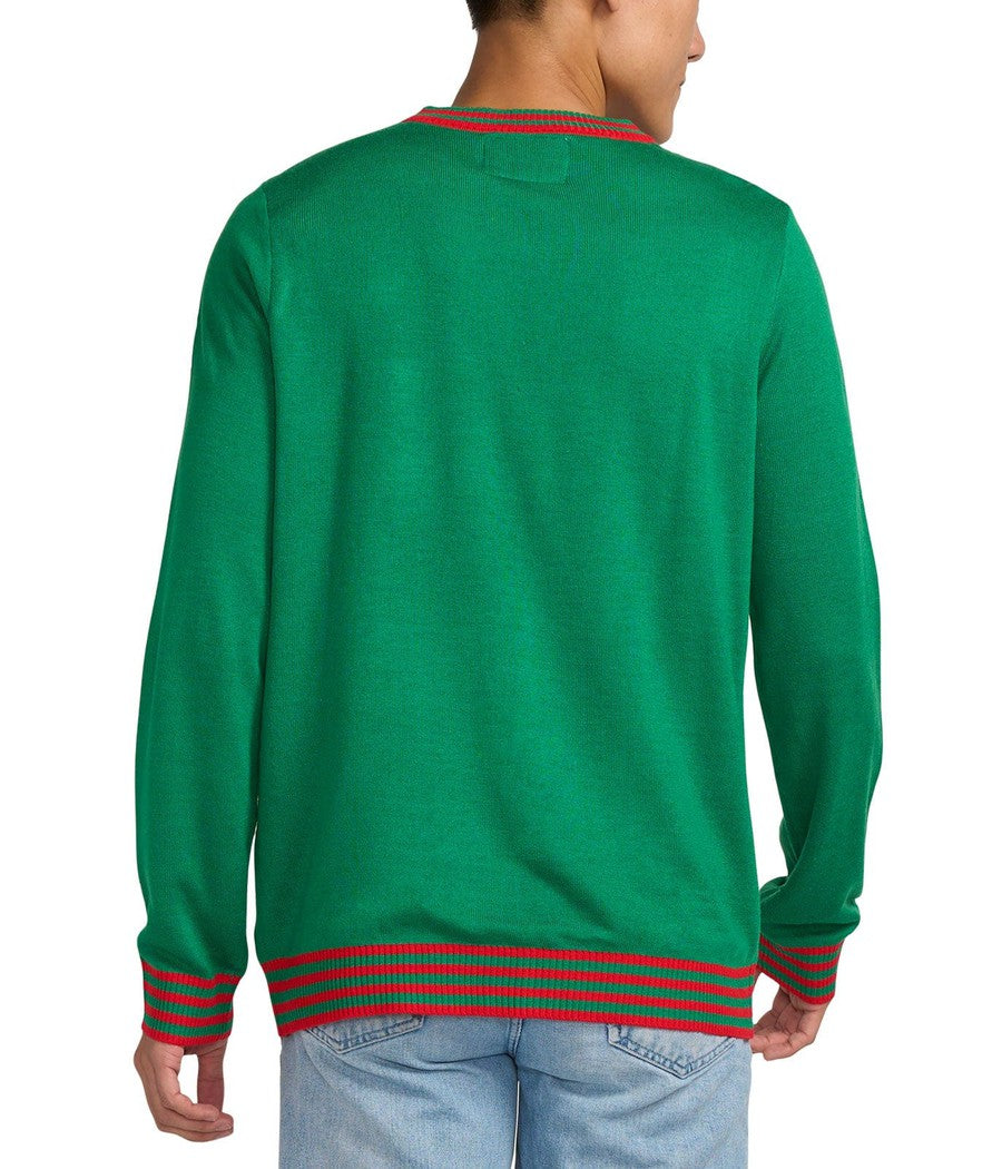 Men's Pizza Tree Ugly Christmas Sweater Image 2