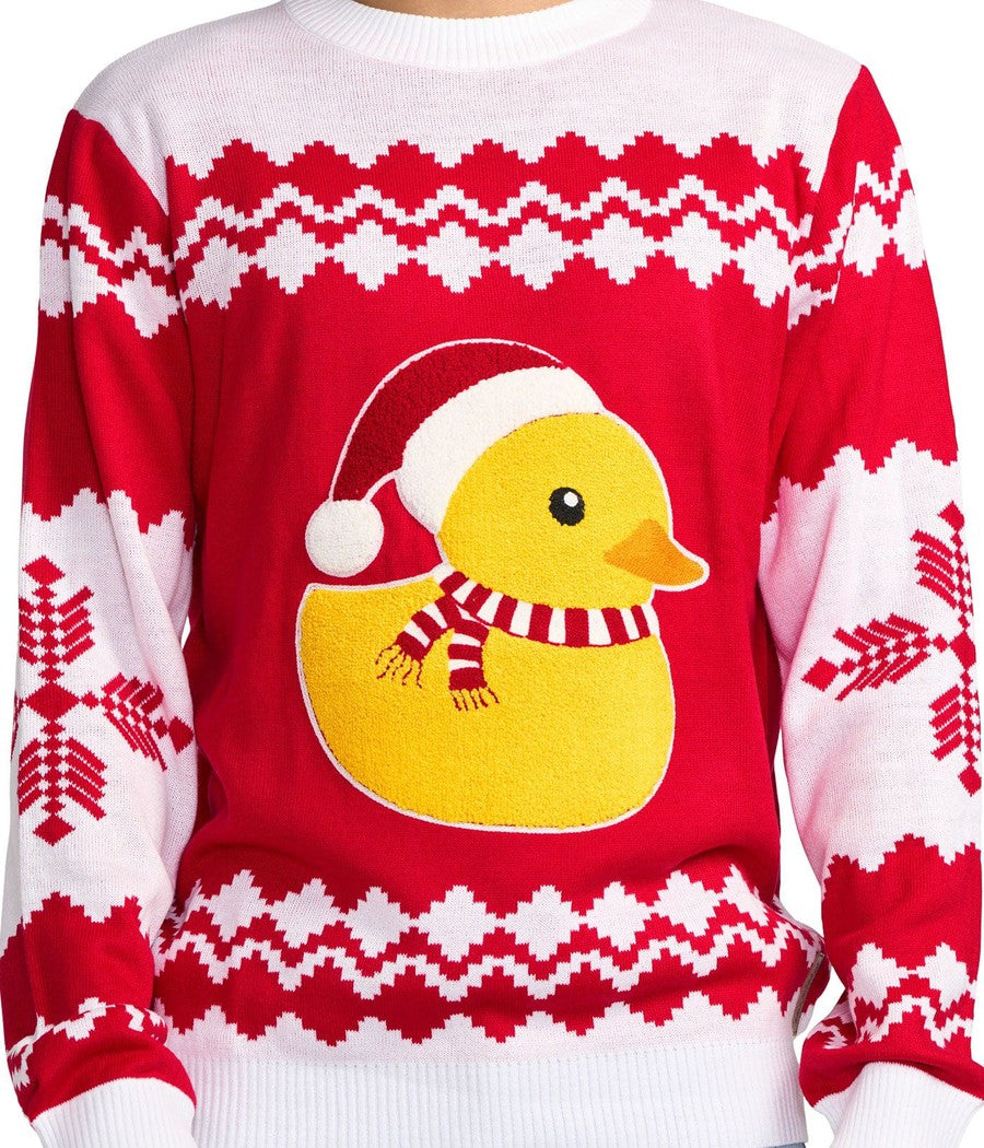 Men's Rubber Ducky Ugly Christmas Sweater