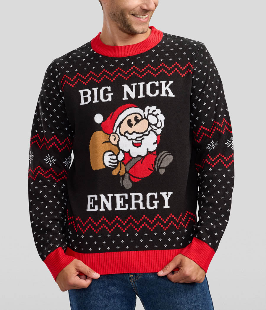 Big Nick Energy Sweater: Men's Christmas Outfits | Tipsy Elves