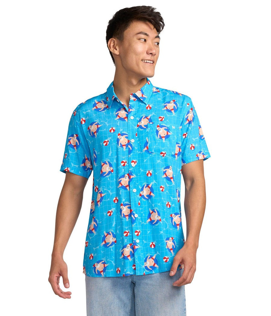Men's Pool Boy Santa Hawaiian Shirt