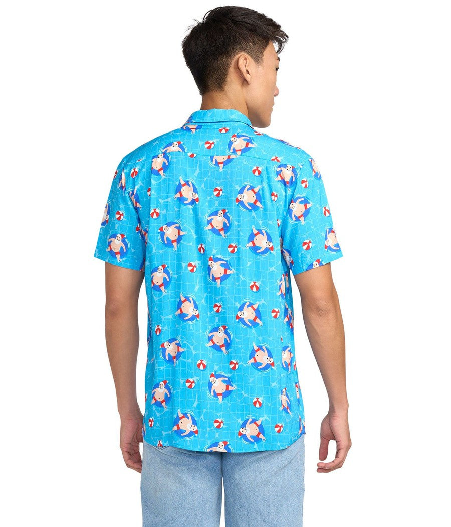 Men's Pool Boy Santa Hawaiian Shirt Image 3