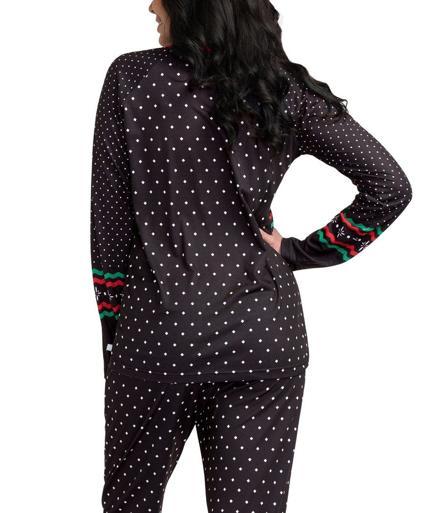 Women's Fair Isle Rudolph Pajama Set Image 2