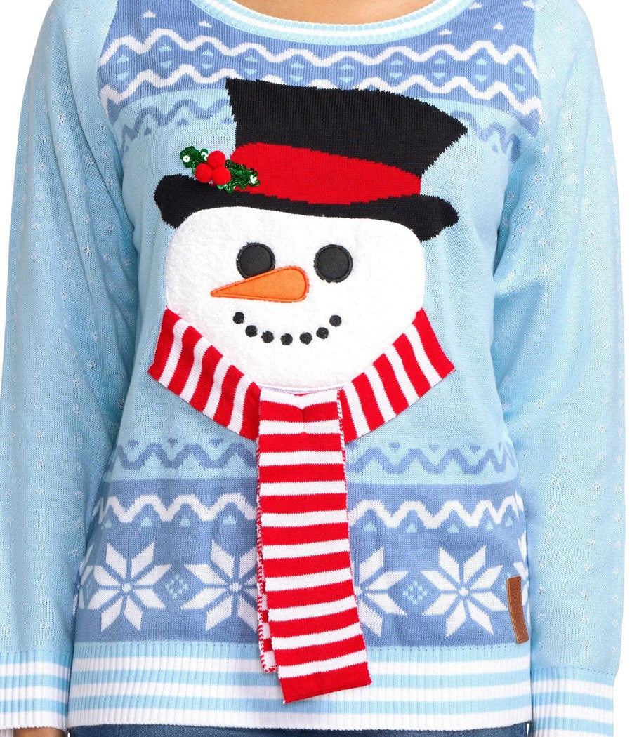 Women's Snowman Softie Ugly Christmas Sweater Image 3