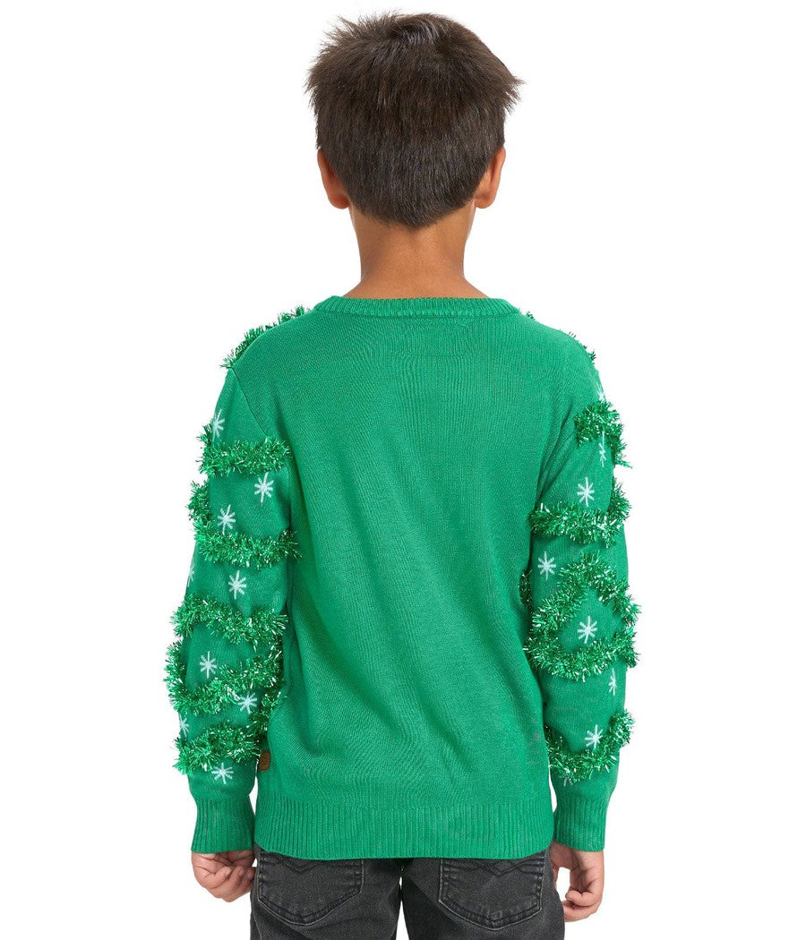 Boy's Gaudy Garland Ugly Christmas Sweater Image 2
