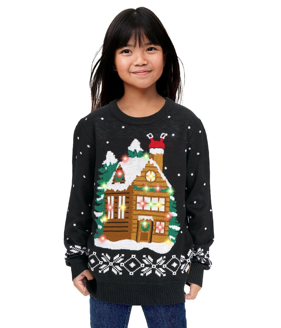 Girl's Light Show Ugly Christmas Sweater
