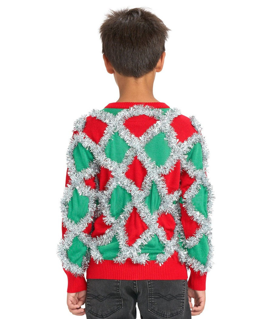 Boy's Tacky Tinsel Ugly Christmas Sweater