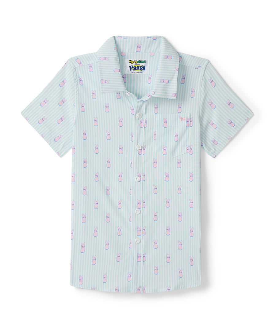 Boy's PEEPS® Shady Lil' Sugar Button Down Shirt Image 2