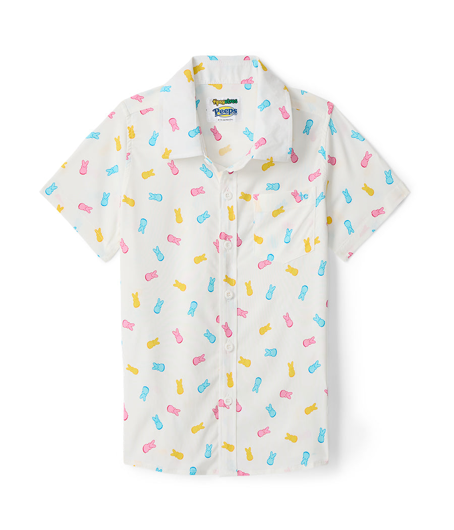 Boy's PEEPS® Party Peeple Button Down Shirt Image 2