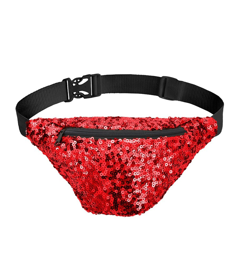 Red Sequin Fanny Pack