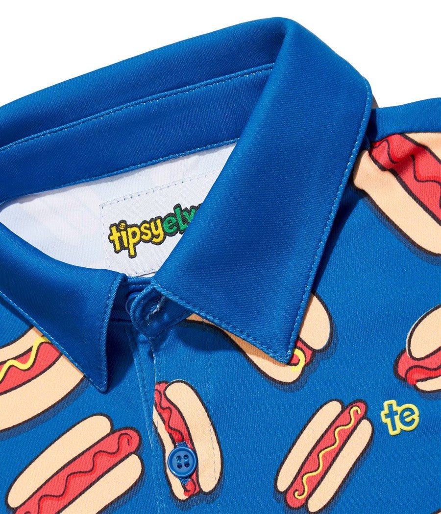 Toddler Boy's Hot Dog Polo Shirt Image 3
