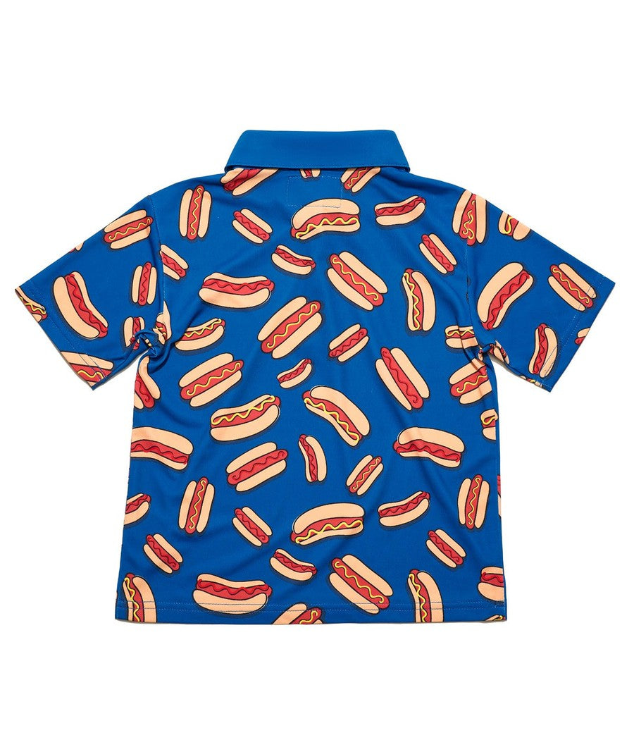 Toddler Boy's Hot Dog Polo Shirt Image 2