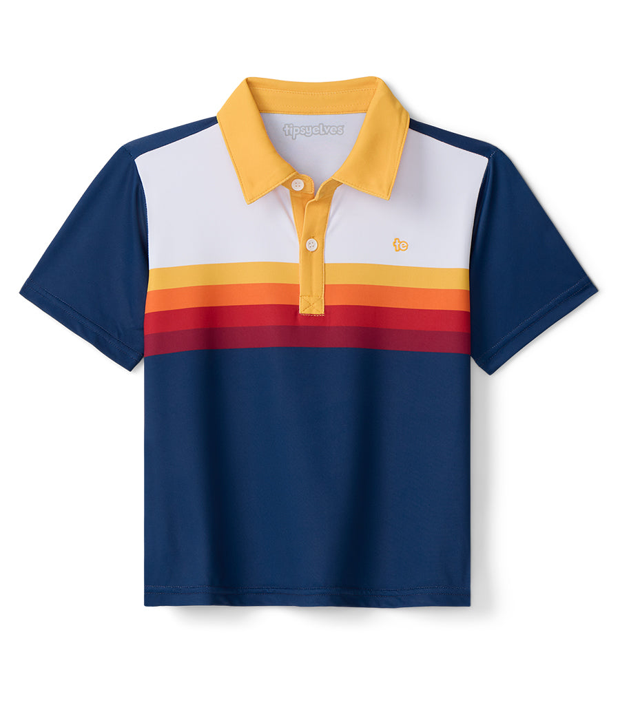 Toddler Boy's Slice of Sunset Golf Polo Image 2