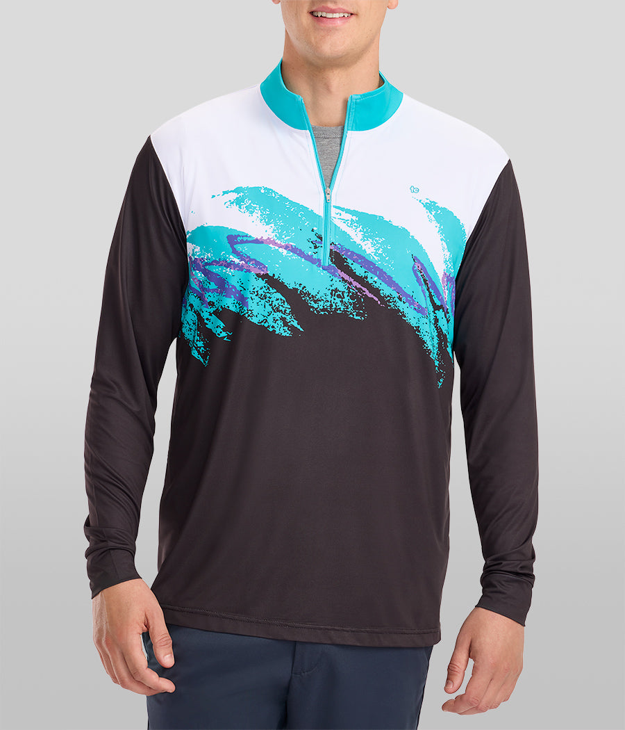 Men's Midnight Rip 'N Sip Golf Quarter Zip Pullover Image 2