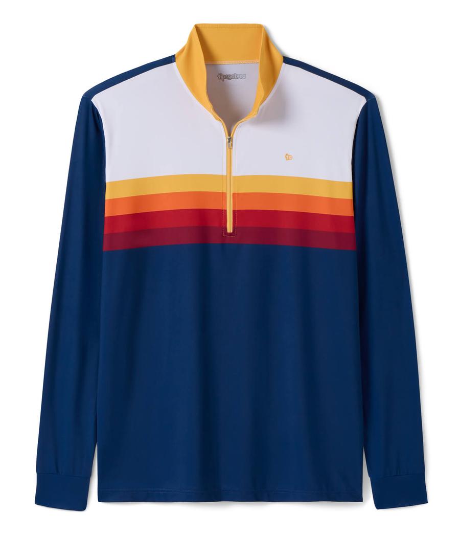 Men's Slice of Sunset Golf Quarter Zip Pullover Image 2