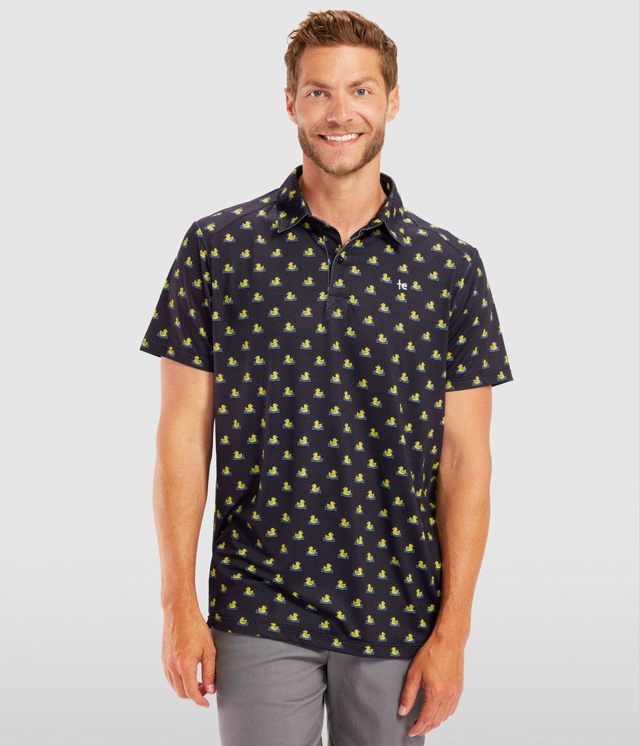 Men's Rubber Ducky Disc Golf Polo Image 2