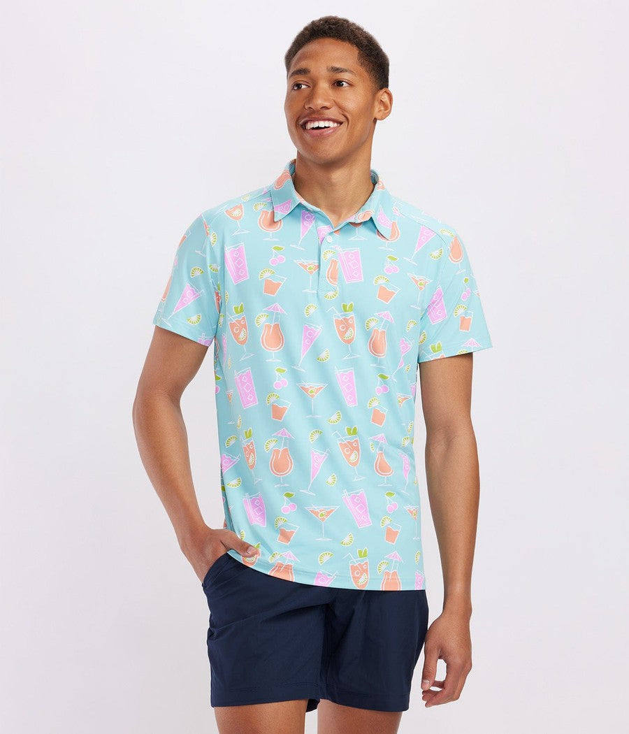 Men's Cocktail Caddy Golf Polo Image 2