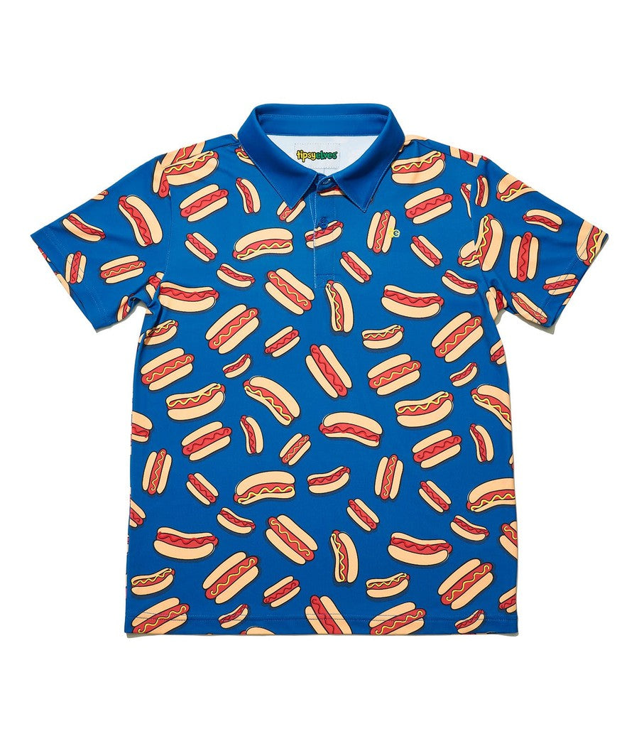 Hot Dog Polo Shirt: Boy's Evergreen Outfits | Tipsy Elves
