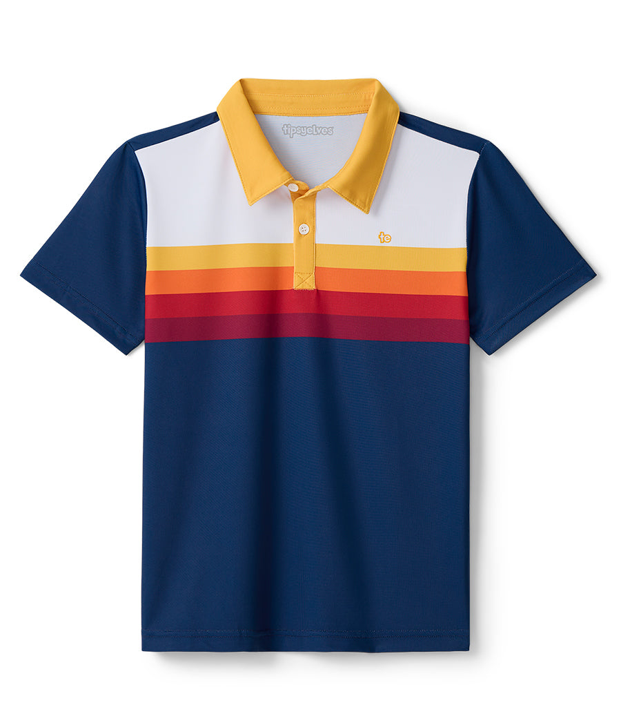 Boy's Slice of Sunset Golf Polo Image 2