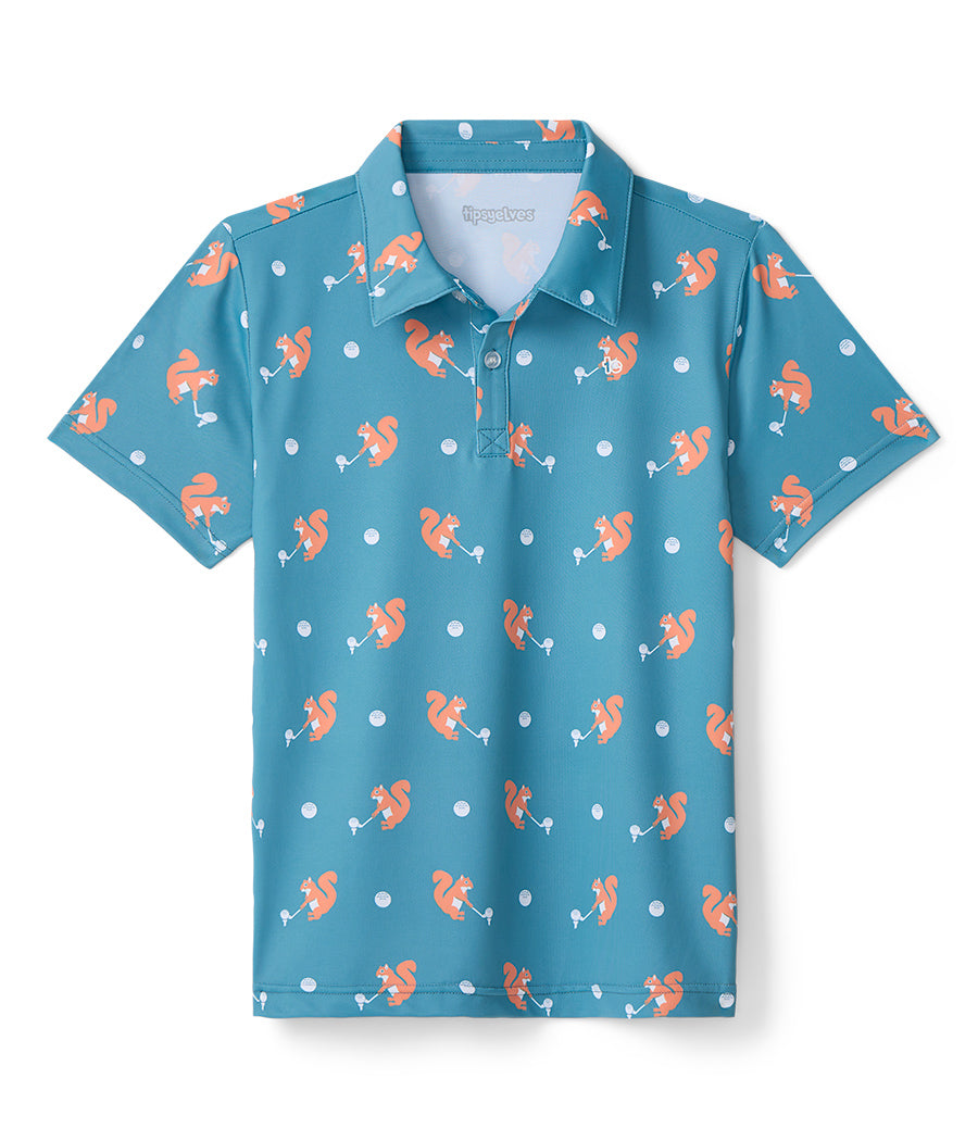 Girl's Squirrel! Golf Polo Image 2