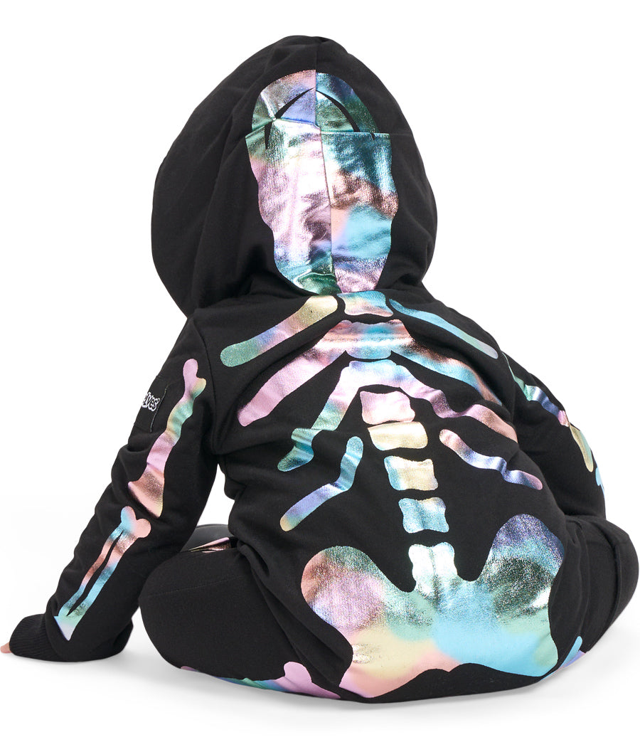 Baby Girl's Iridescent Skeleton Costume Image 2