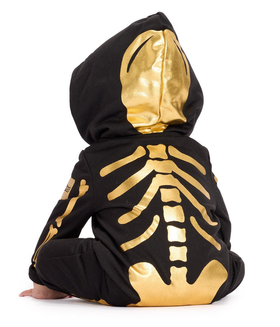 Baby Boy's Gold Skeleton Costume Image 2