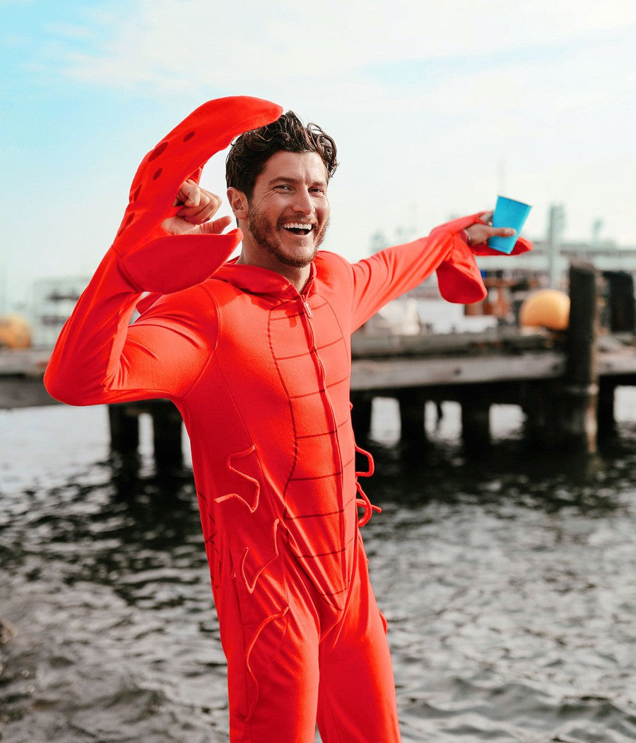 Lobster Costume Adult Red Bodysuit