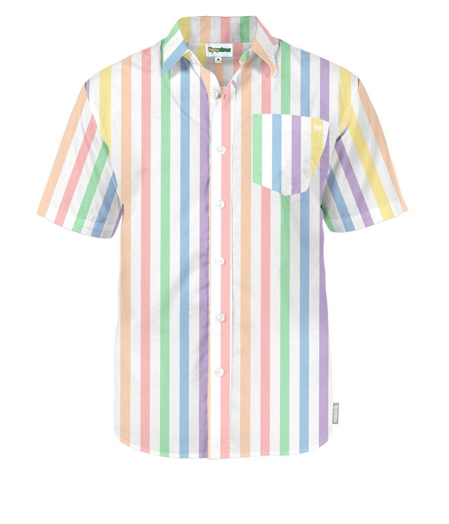 Vintage Rainbow Button Down Shirt