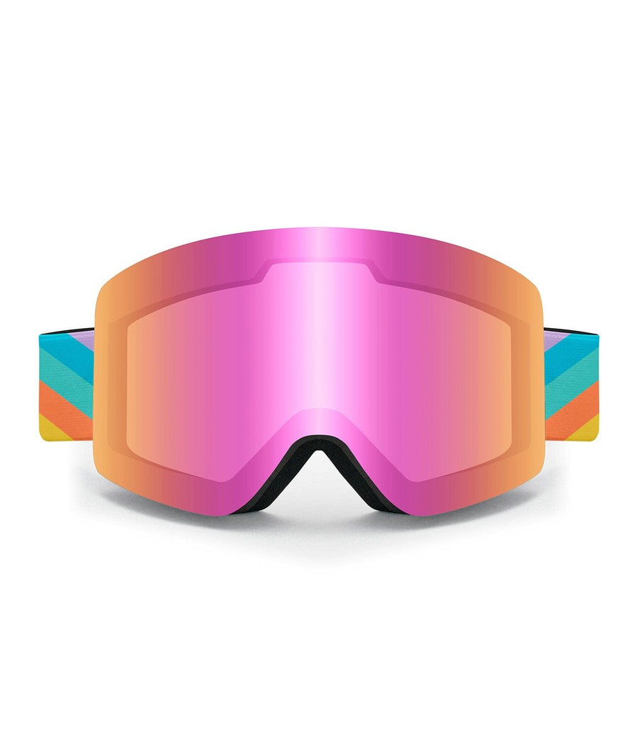 Retro Rainbow APRES Snow Goggles Image 2
