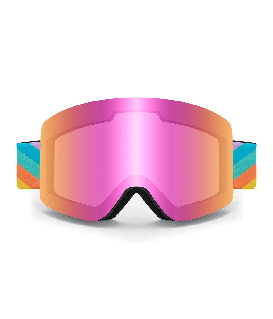 Retro Rainbow APRES Snow Goggles Image 2