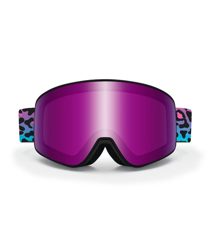 90's Leopard CASCADE Snow Goggles Image 2