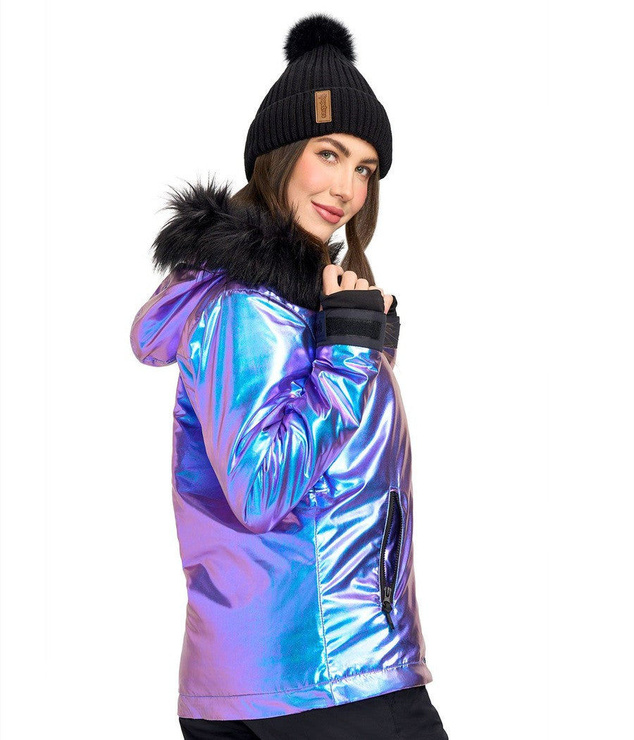 Women's Iridescent Iris Snowboard Jacket Image 2