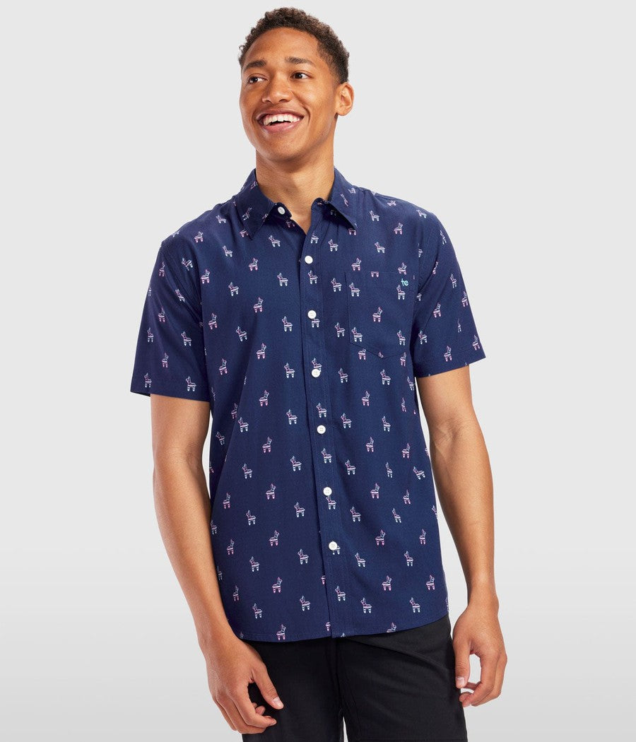 Men's Neon Pinata Hawaiian Shirt Image 2