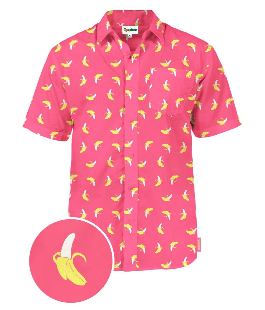 Men's Pink Banana Hawaiian Shirt
