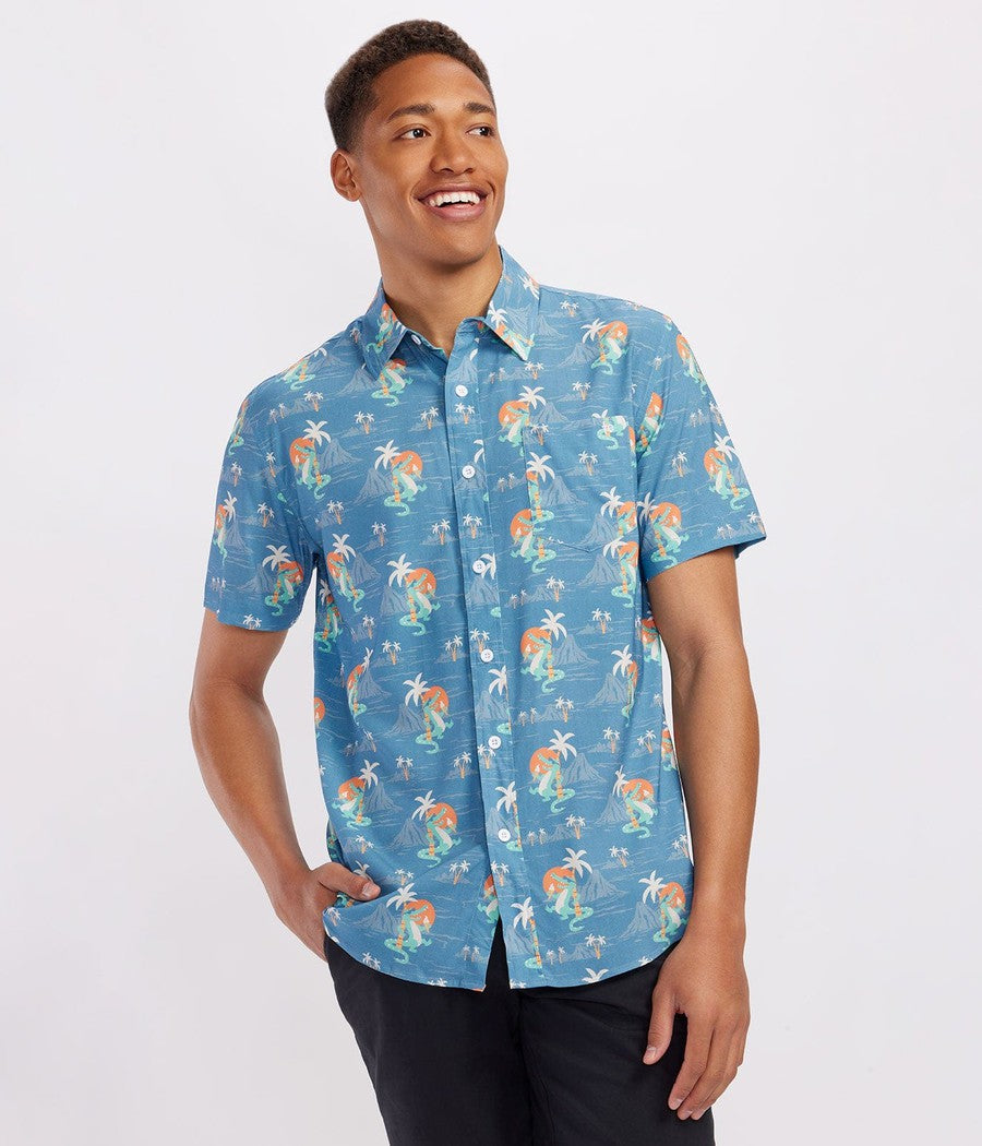 Men's Gator Flavor Hawaiian Shirt Image 2